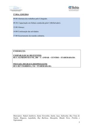 Convite Do Colegiado Reuni O Extraordin Ria Sobre Zee Ba Piemonte Pdf