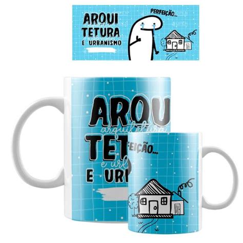 Caneca Profissões Flork Arquitetura e Urbanismo Flex Personalizados