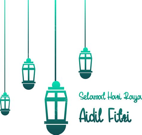 Elemento De Vela Azul Com Gradiente Para Hari Raya Aidil Fitri Png