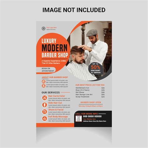 Premium Vector Barber Shop Flyer Template