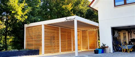 Carport Mit Schuppen 2er Carports Mit Abstellraum Modern