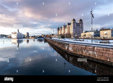 Oslo City In The Winter Norway Stock Photo Alamy