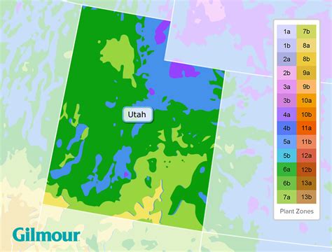 Utah Planting Zones - Growing Zone Map | Gilmour