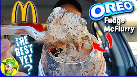 Mcdonalds® Oreo® Fudge Mcflurry® Review 🍪🍫🍦🥄 The Best Yet 🤔 Peep