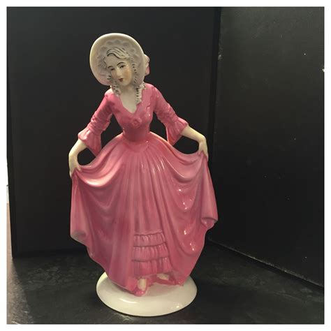 Neundorf Porzellanfigur Frau Im Rosa Kleid Porzellan Figur EBay