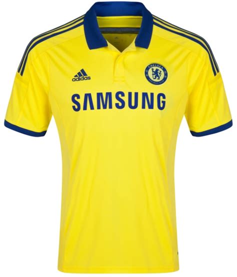 New Chelsea Away Kit 20142015 Yellow Chelsea Jersey 1415 Adidas