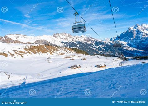 Grindelwald Ski Resort Switzerland Editorial Photography Image Of