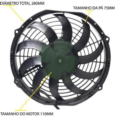 Eletroventilador V Axial Mm P Baixo Soprante