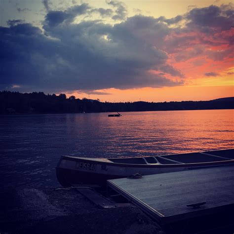 Lake sunset near Linneus, Maine : pics