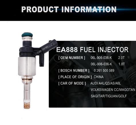0261500244 06l906036d 95890603600喷油器燃油适用于博世2 0奥迪a1 A3 A4 A5 A6 A7 A8大众