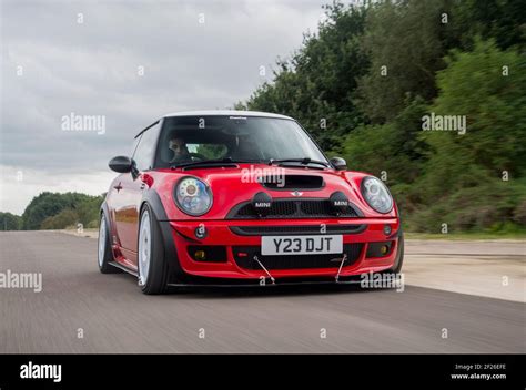 R53 Mini Cooper S, first generation BMW Mini with tuning modifications Stock Photo - Alamy