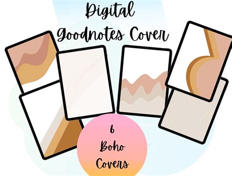 Digital Notebook Cover Goodnotes Graphic By Melissam Illustration