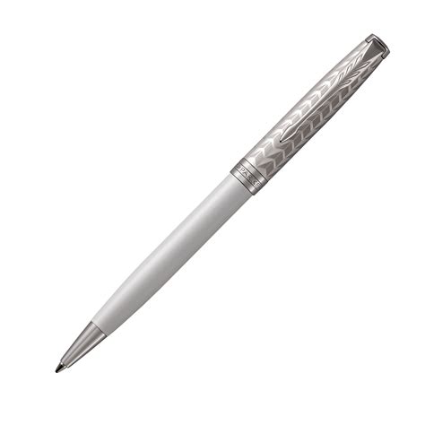 Parker Sonnet Transformation Metal Pearl Chrome Trim Ballpoint Pen