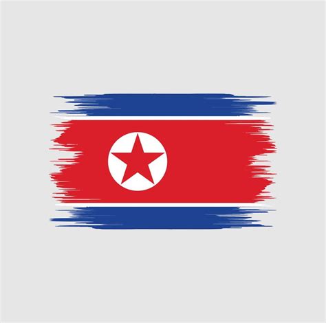 North Korea Flag Brush 6996744 Vector Art At Vecteezy