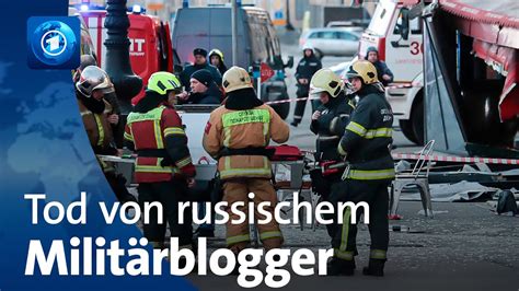 Milit Rblogger Bei Explosion In St Petersburg Gestorben Youtube