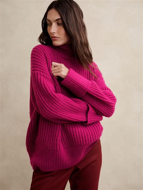 Aziza Wool Blend Sweater Banana Republic