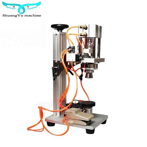 Pneumatic Crimping Machine Manual Perfume Bottle Cap Press Crimp