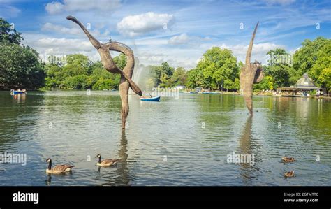 Boating Lake, Victoria Park, London Stock Photo - Alamy