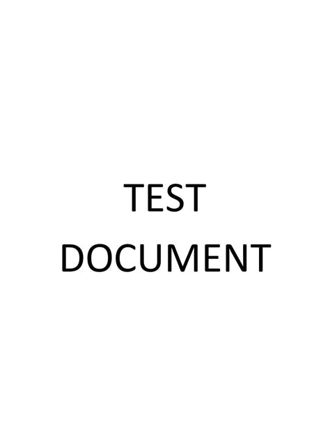 TEST DOCUMENT - PDF Archive