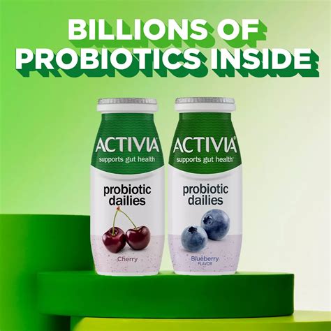 Activia Low Fat Probiotic Dailies Blueberry And Cherry Yogurt Drink Shop Yogurt At H E B