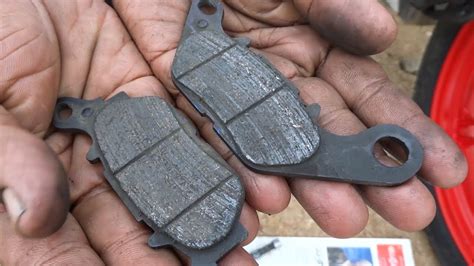 How To Change Disc Brake Pads On Motorcycle Bike Front Youtube