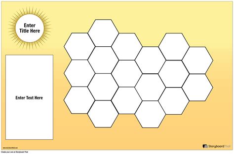 Hexagon Game Board Storyboard By Poster Templates