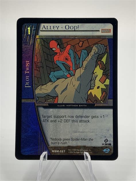 2004 Vs System Marvel Ud Alley Oop Msm 027 Foil Unplayed 1st