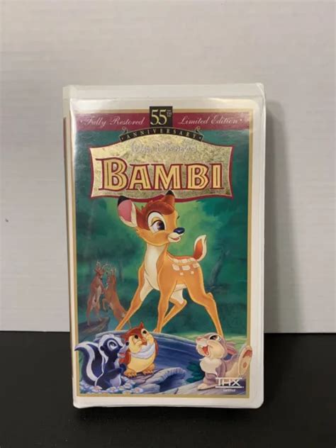 Vhs Walt Disney S Masterpiece Collection Bambi Th Anniversary Limited