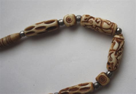 Carved bone necklace - asian? | Collectors Weekly