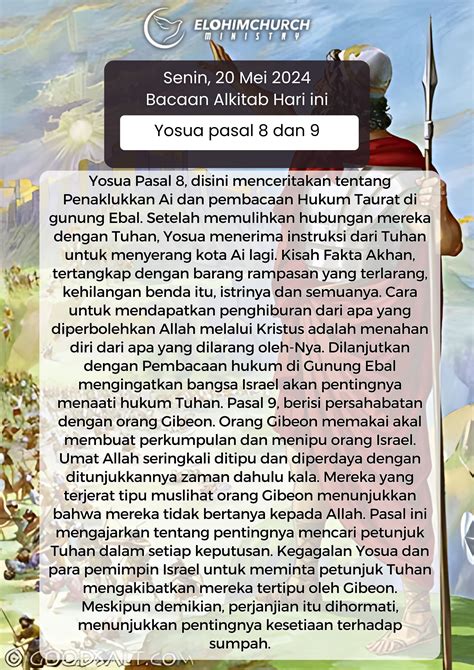 Baca Alkitab Senin Mei Elohim Ministry