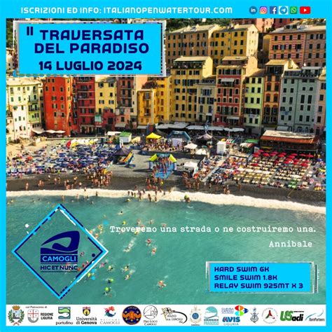 Gara Di Nuoto In Acque Libere A Camogli Italian Open Water Tour