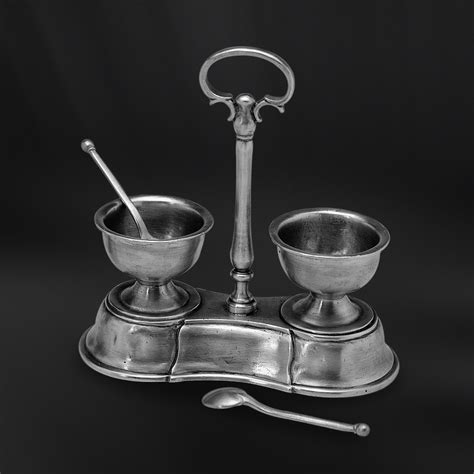 Pewter Salt Cellar Italian Pewter Tableware