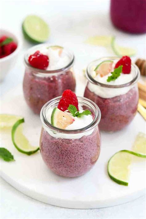 Raspberry Lime Overnight Chia Pudding Eat With Clarity