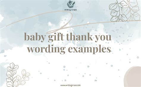 75 Baby T Thank You Wording Examples