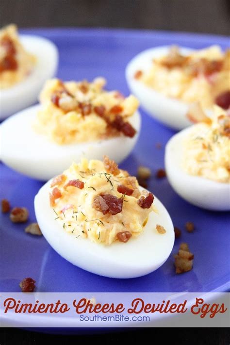 Pimiento Cheese Deviled Eggs - Southern Bite