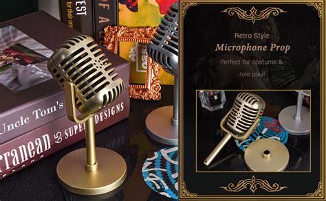 Amazon Facmogu Classic Retro Style Microphone Prop Fake Vintage