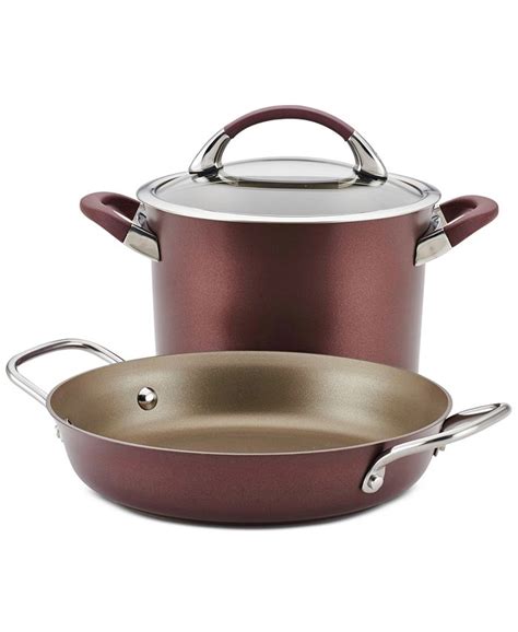 Circulon Symmetry Hard Anodized Nonstick 3 Piece Cookware Set Macys