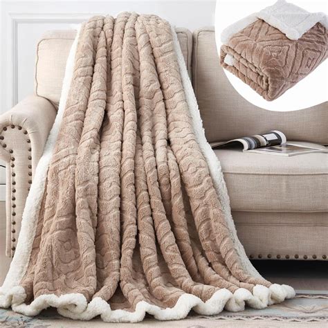 Eaq Sherpa Fleece Throw Blanket Fleece Blanket For Adults Soft Thick