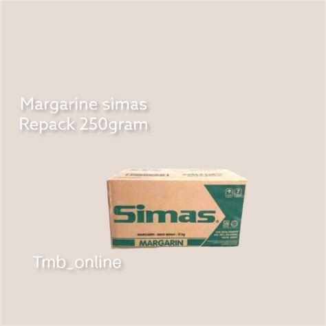 Jual Simas Margarine Los Repack 250gram Shopee Indonesia