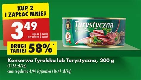 Promocja Konserwa turystyczna sokołów w Biedronka