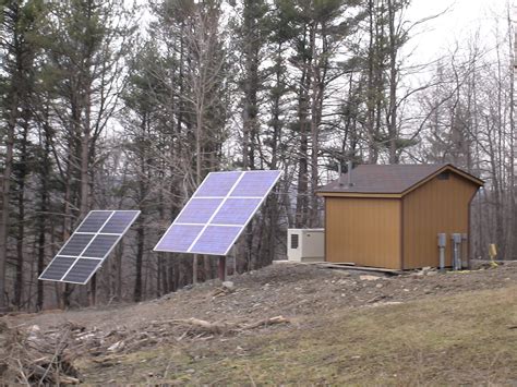 Off Grid Cabin Power Shed — Solar And Wind