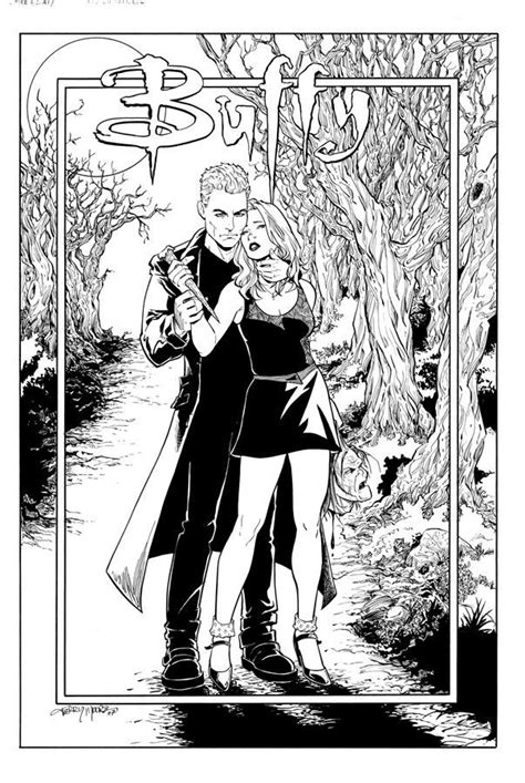 Buffy And Spike Comics For buffy & spike for ed. Colouring Pages, Adult Coloring Pages, Coloring ...