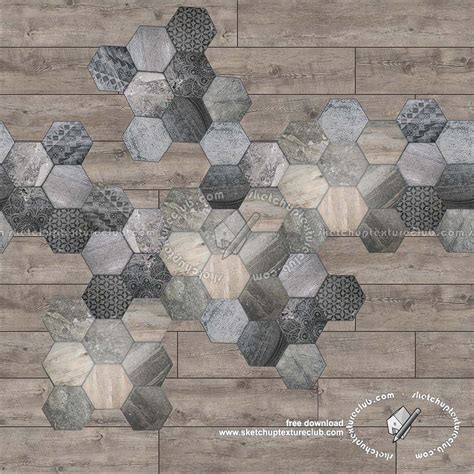 Hexagonal Tile Texture Seamless 18115