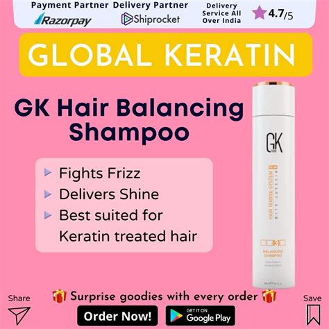 Get Gk Hair Balancing Shampoo 300 Ml With Free Shipping