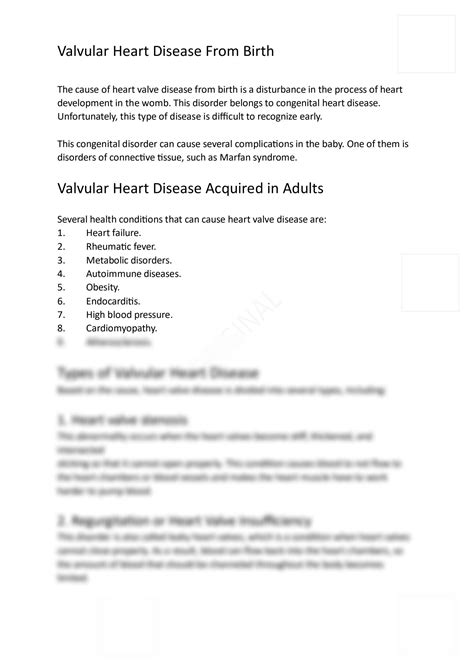 Solution Valvular Heart Disease Its Causes Symptoms And Treatment