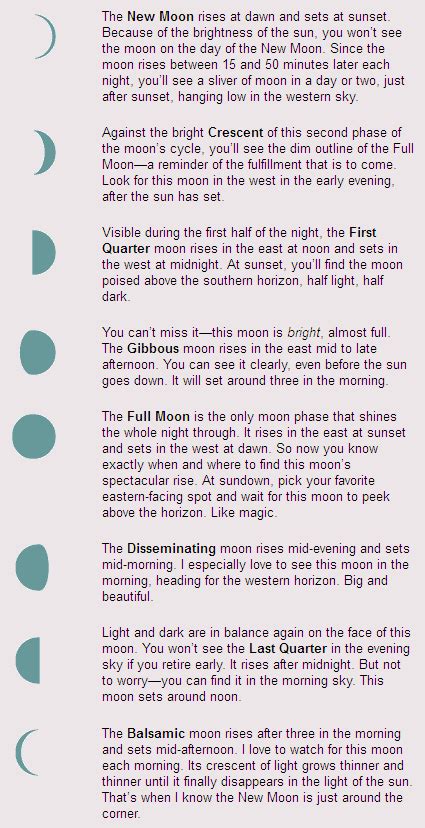 Quick Guide to Moon Phases - Mooncircles