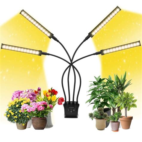 Grow Light Ezorkas Full Spectrum Indoor Plant Grow Lights With Lcd Display Timer Grow Lights