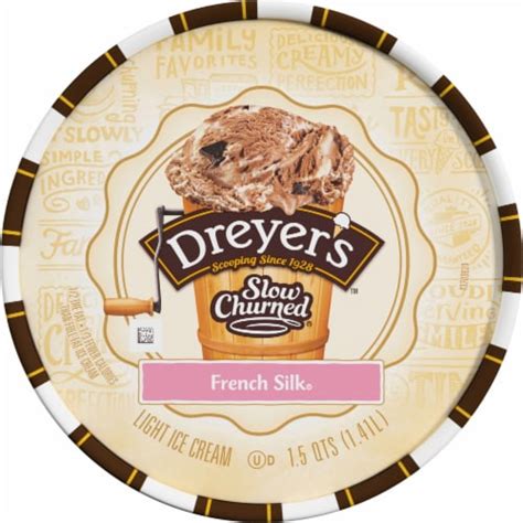 Dreyer S Edy S Slow Churned French Silk Light Ice Cream Tub 48 Oz