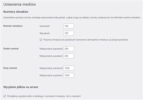 Jak Zmieni Domy Lny Rozmiar Medi W W Wordpressie Blog Jdm Pl