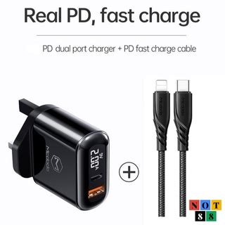 Mcdodo W Pd Qc Fast Charger W Pd Auto Power Off Data Cable Power